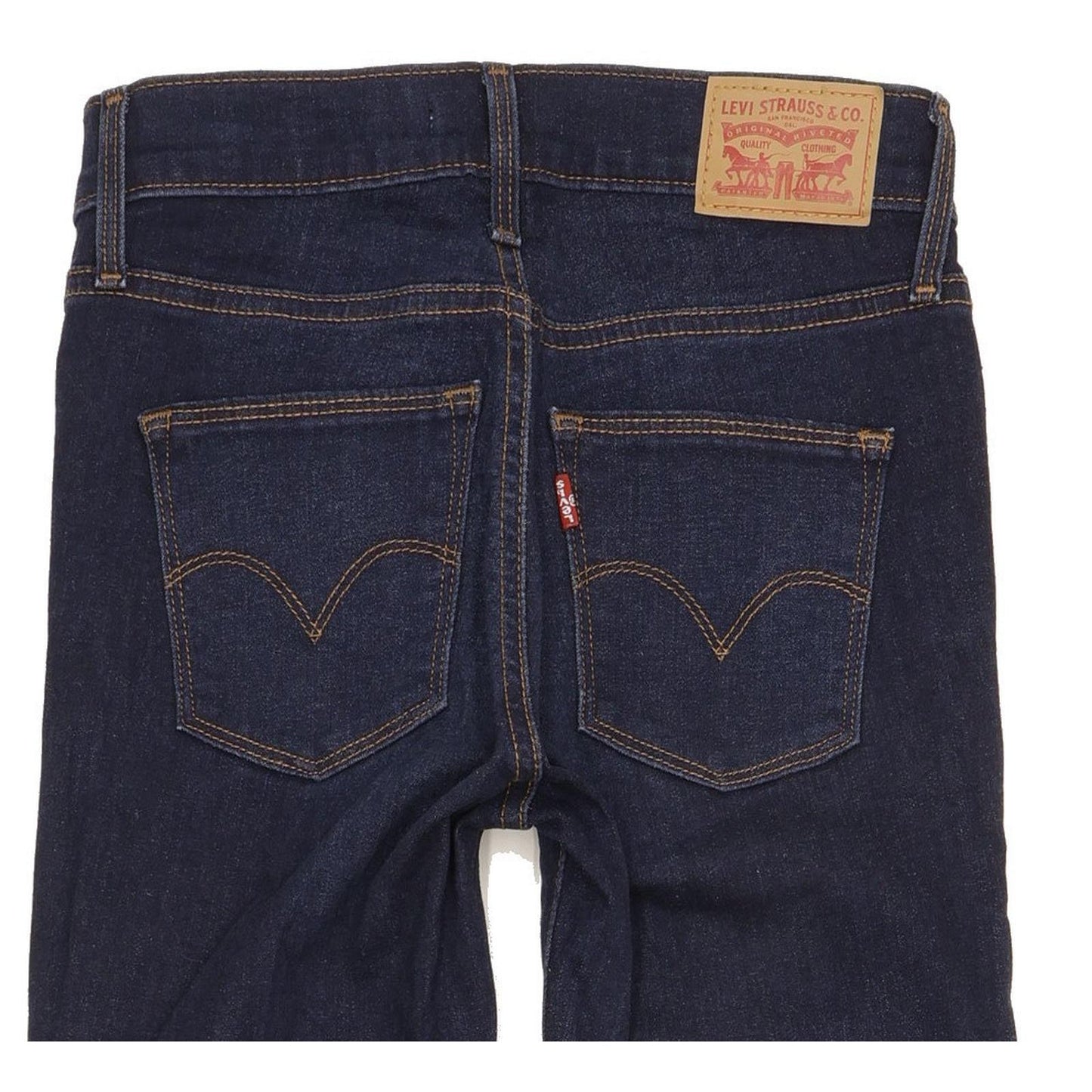 Levi's Slimming Women Navy Straight Slim Stretch Jeans W25 L32