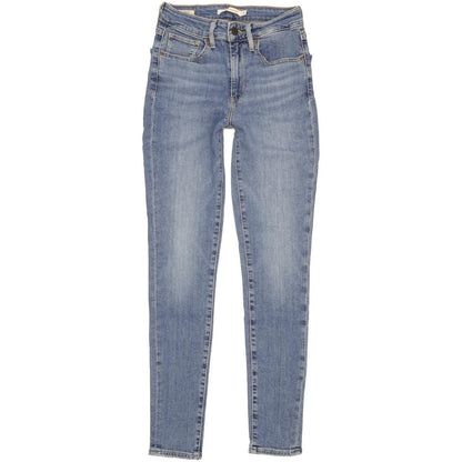 Levi's 721 Women Blue Skinny Slim Stretch Jeans W25 L29