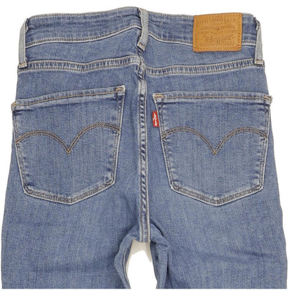 Levi's 721 Women Blue Skinny Slim Stretch Jeans W25 L29