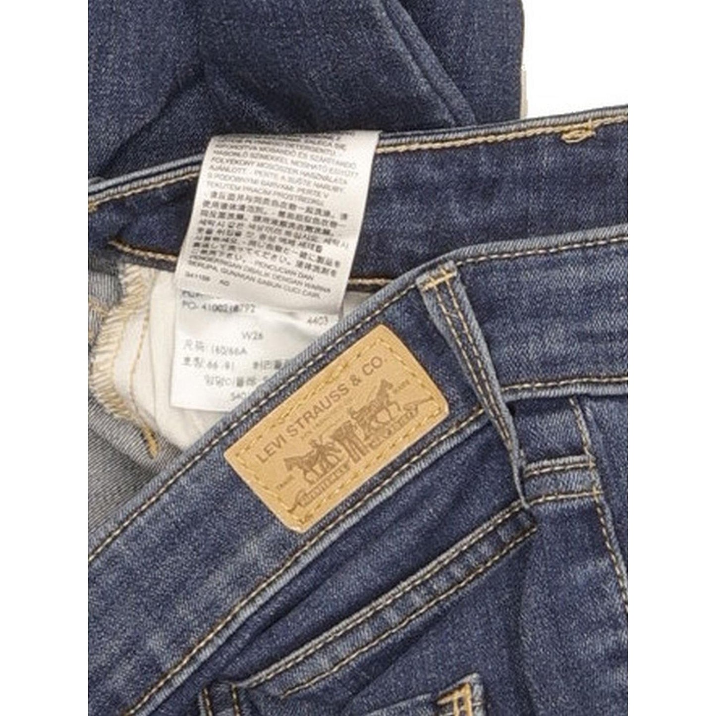 Levi's Women Blue Skinny Slim Stretch Jeans W26 L29