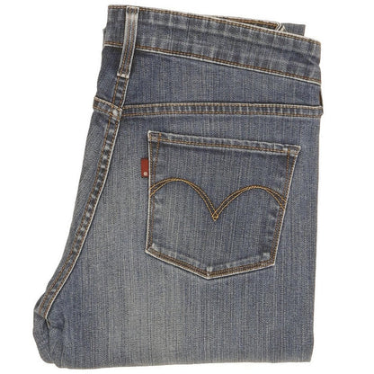 Levi's Women Blue Straight Slim Stretch Jeans W26 L27