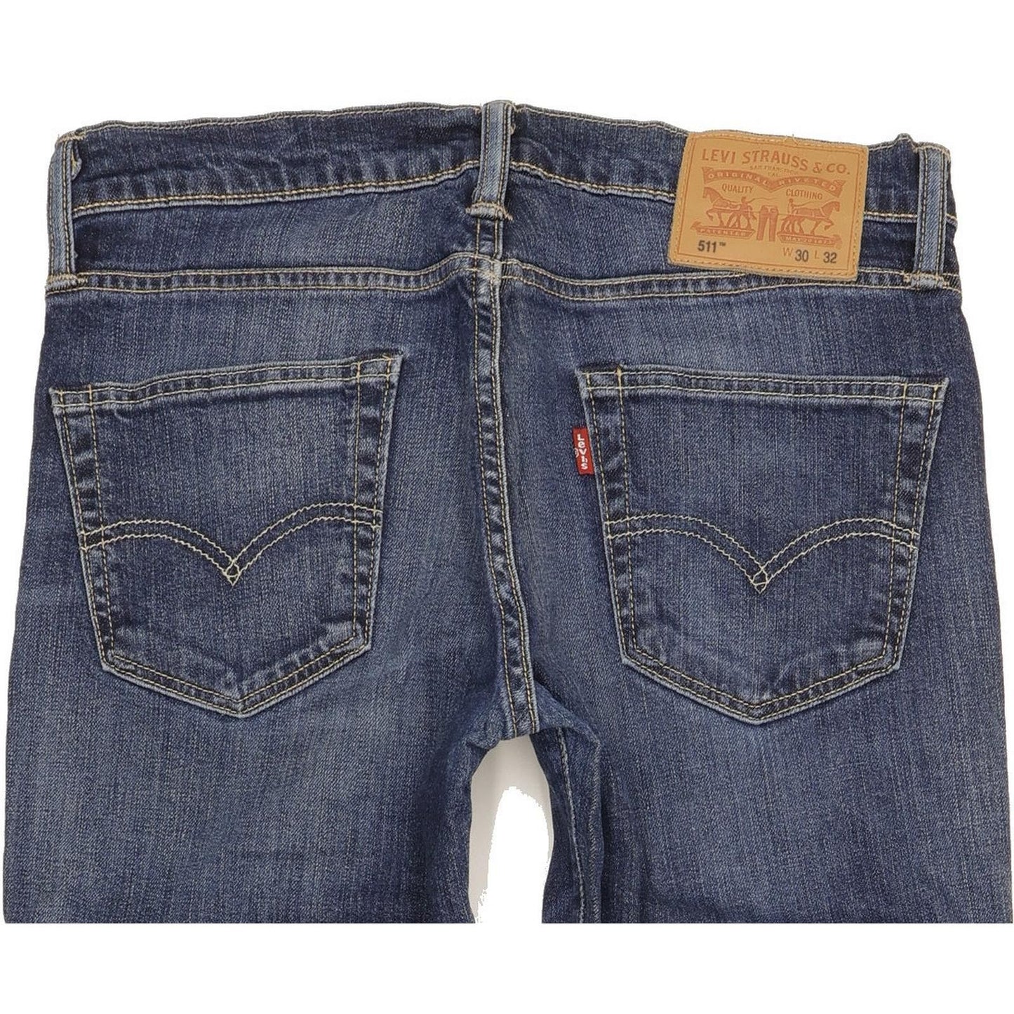 Levi's 511 Men Blue Straight Slim Stretch Jeans W30 L32
