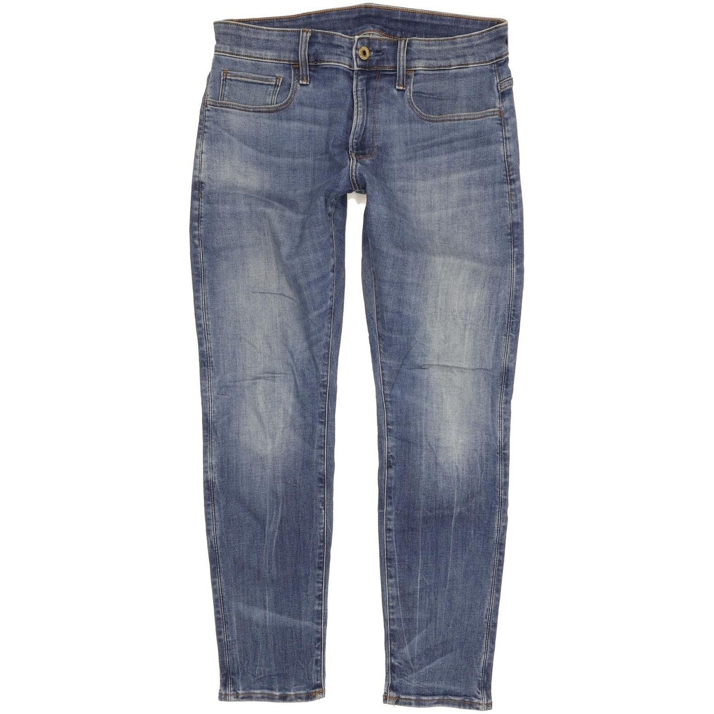 G-Star 3301 Deconstructed Men Blue Skinny Slim Stretch Jeans W30 L28