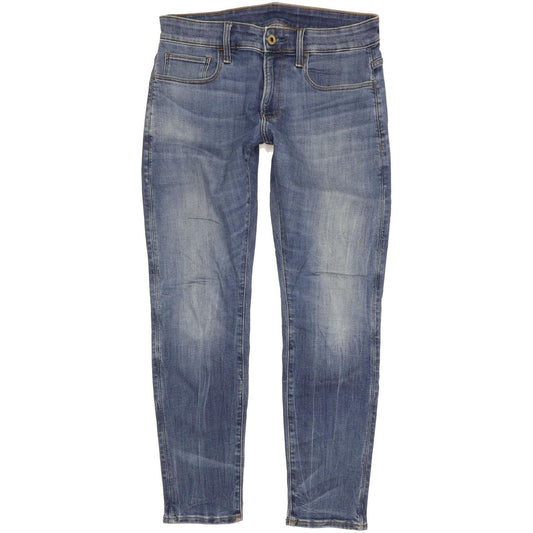 G-Star 3301 Deconstructed Men Blue Skinny Slim Stretch Jeans W30 L28