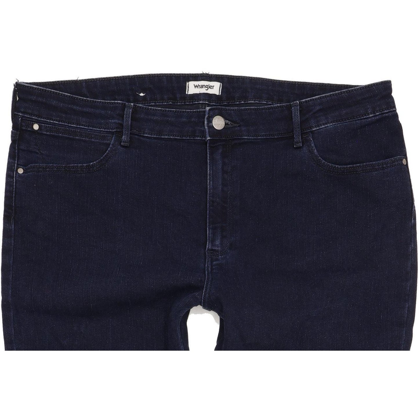 Wrangler Navy Straight Regular Stretch Jeans High Waisted W34 L31