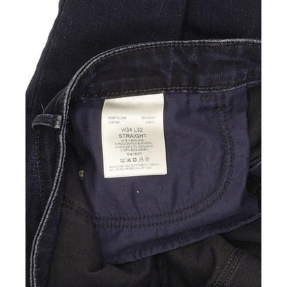 Wrangler Navy Straight Regular Stretch Jeans High Waisted W34 L31