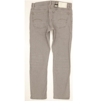 G-Star Triple Men Grey Straight Regular Stretch Jeans W33 L32