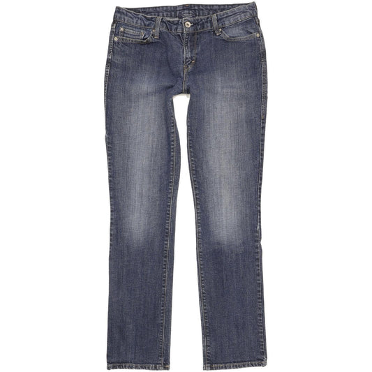 Levi's 552 Women Blue Straight Slim Stretch Jeans W30 L32