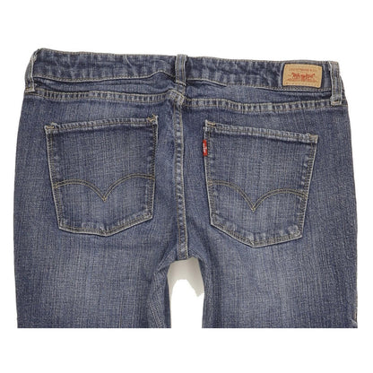 Levi's 552 Women Blue Straight Slim Stretch Jeans W30 L32