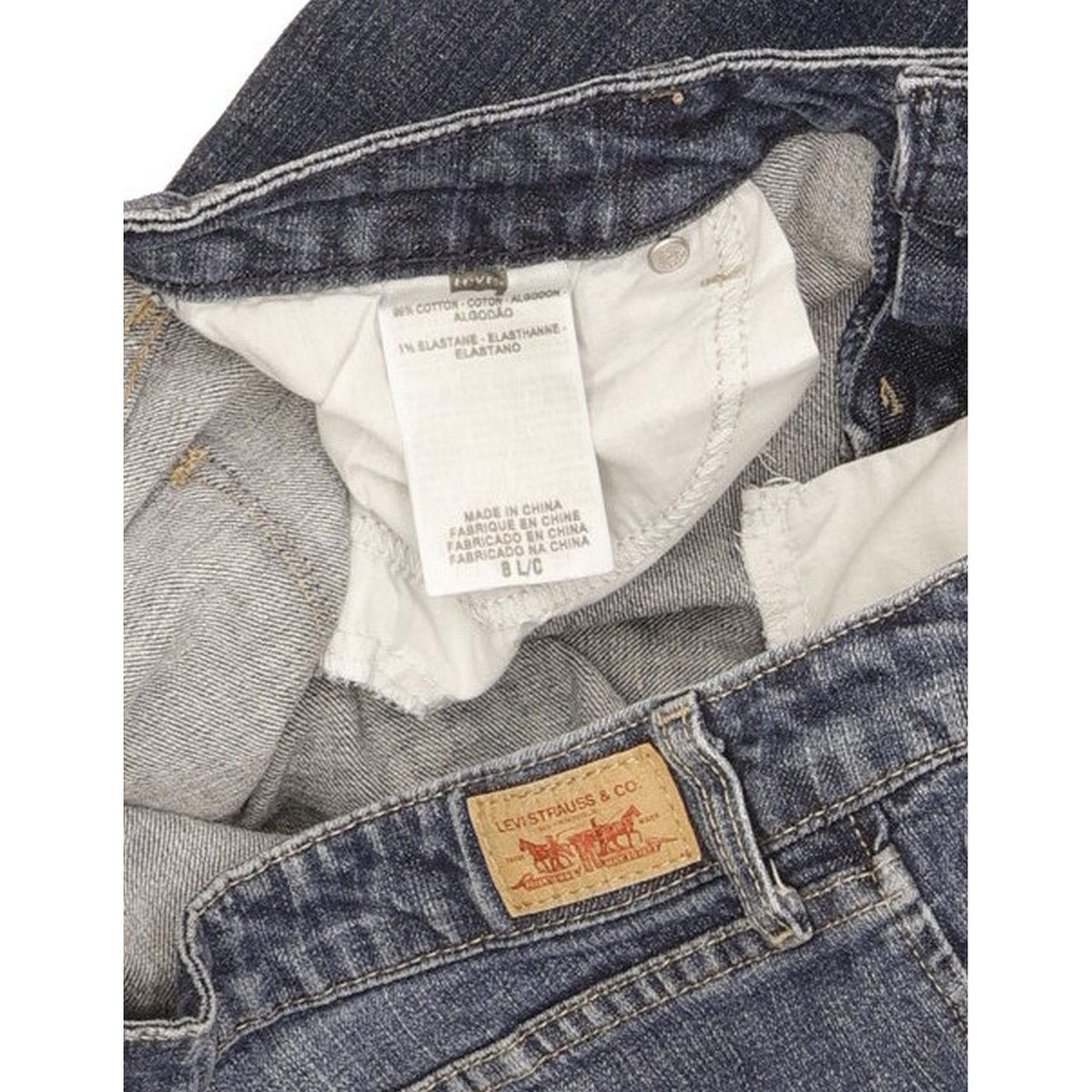 Levi's 552 Women Blue Straight Slim Stretch Jeans W30 L32