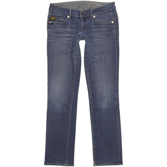 G-Star Midge Women Blue Straight Slim Stretch Jeans W30 L33