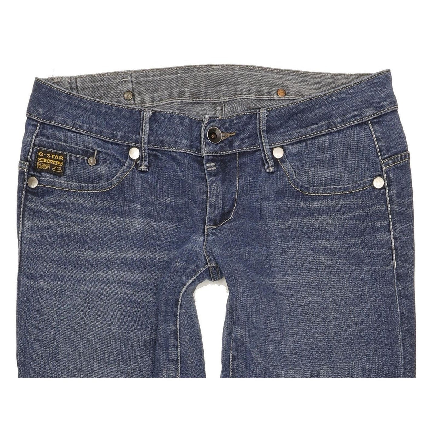 G-Star Midge Women Blue Straight Slim Stretch Jeans W30 L33