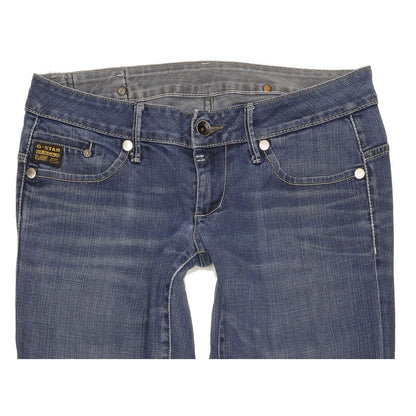 G-Star Midge Women Blue Straight Slim Stretch Jeans W30 L33
