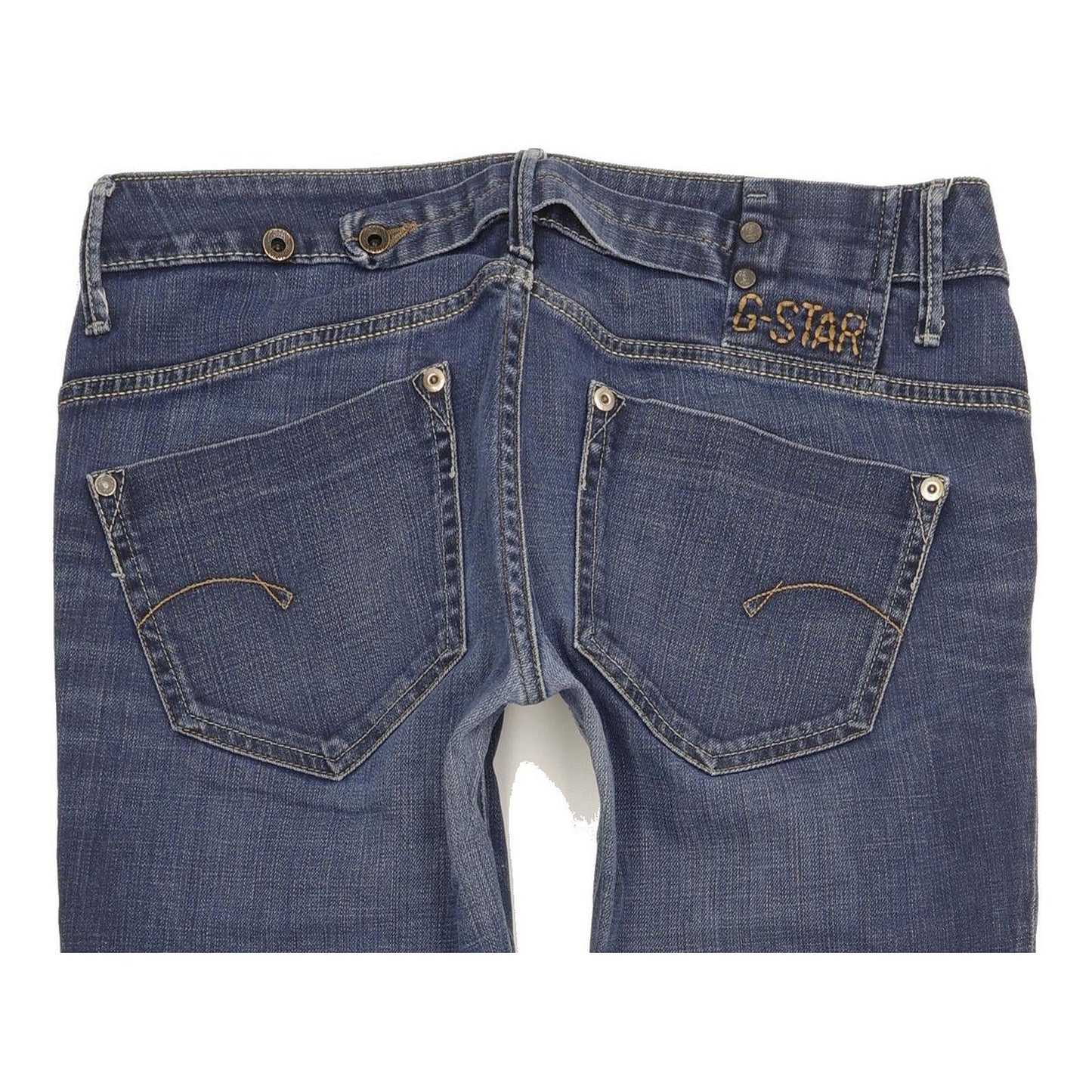 G-Star Midge Women Blue Straight Slim Stretch Jeans W30 L33