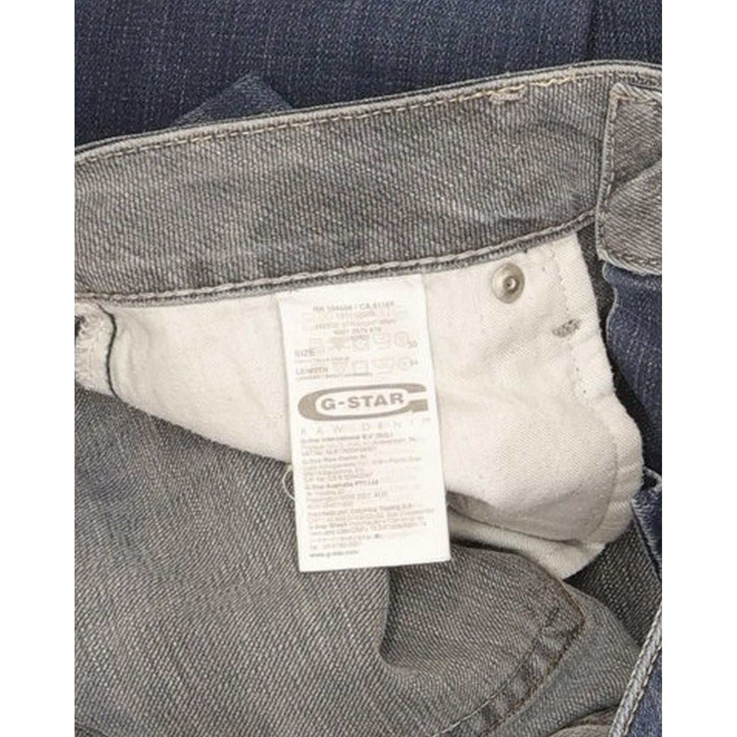 G-Star Midge Women Blue Straight Slim Stretch Jeans W30 L33