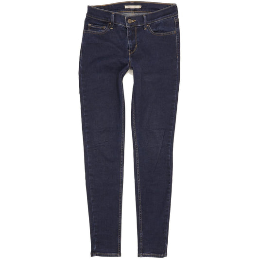Levi's 710 Super Women Blue Skinny Slim Stretch Jeans W29 L30