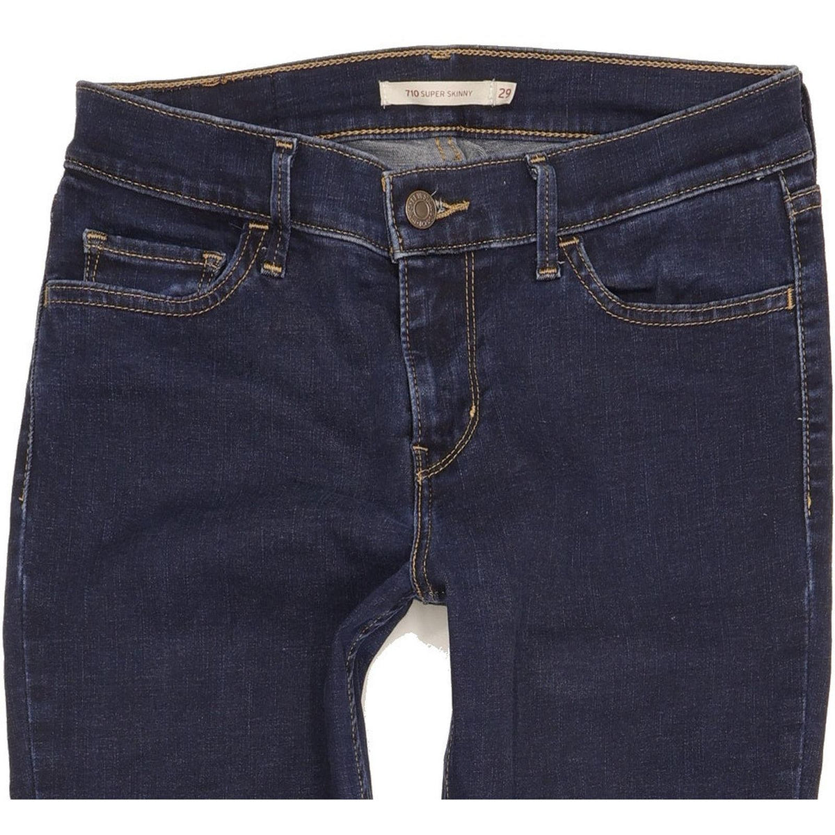 Levi's 710 Super Women Blue Skinny Slim Stretch Jeans W29 L30