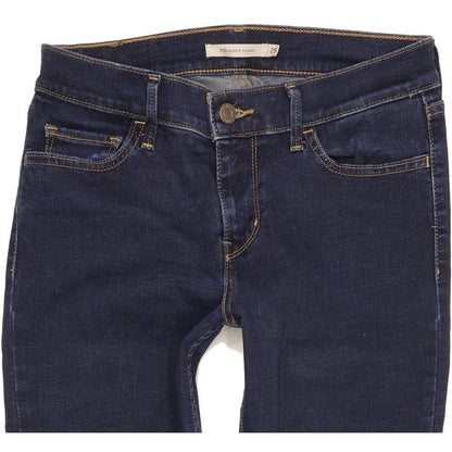 Levi's 710 Super Women Blue Skinny Slim Stretch Jeans W29 L30