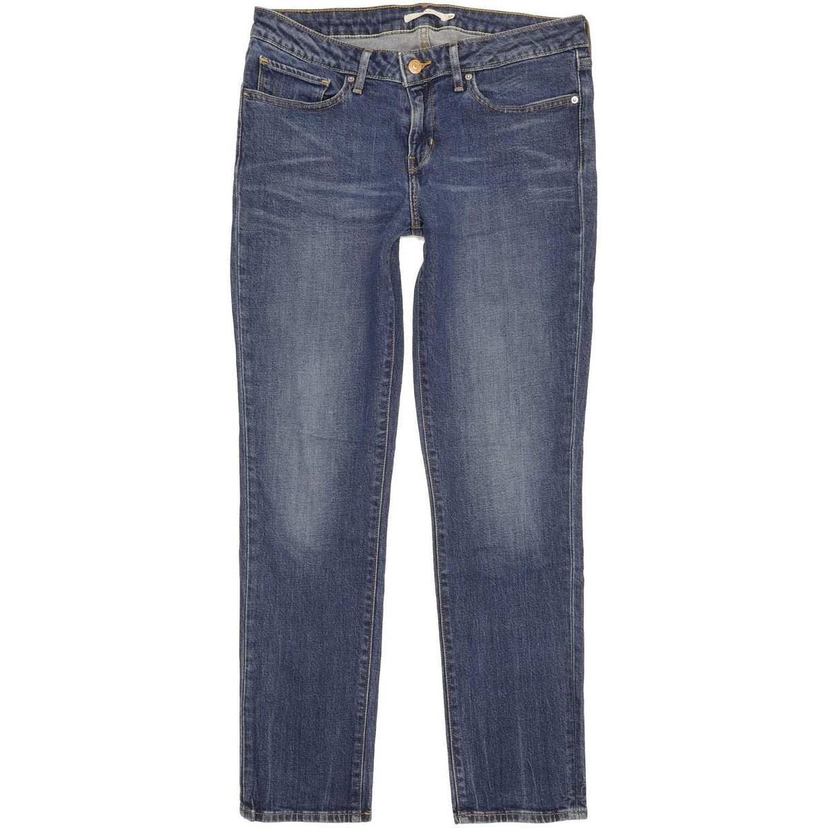Levi's 712 Women Blue Straight Slim Stretch Jeans W30 L30