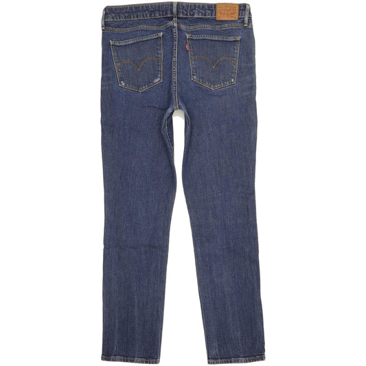 Levi's 712 Women Blue Straight Slim Stretch Jeans W30 L30