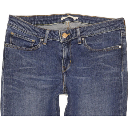 Levi's 712 Women Blue Straight Slim Stretch Jeans W30 L30