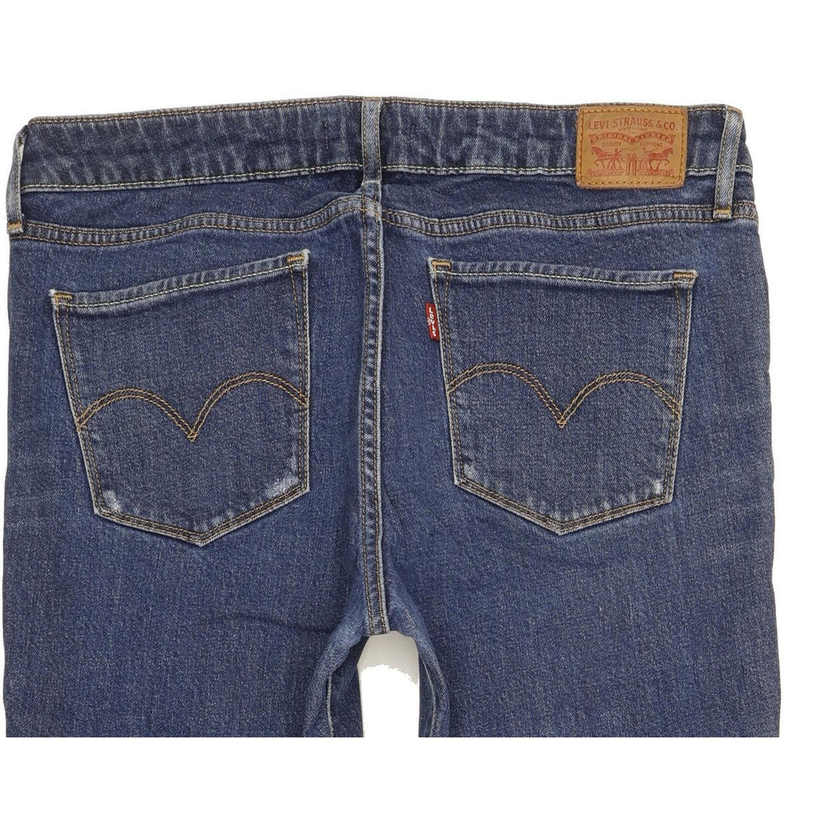Levi's 712 Women Blue Straight Slim Stretch Jeans W30 L30