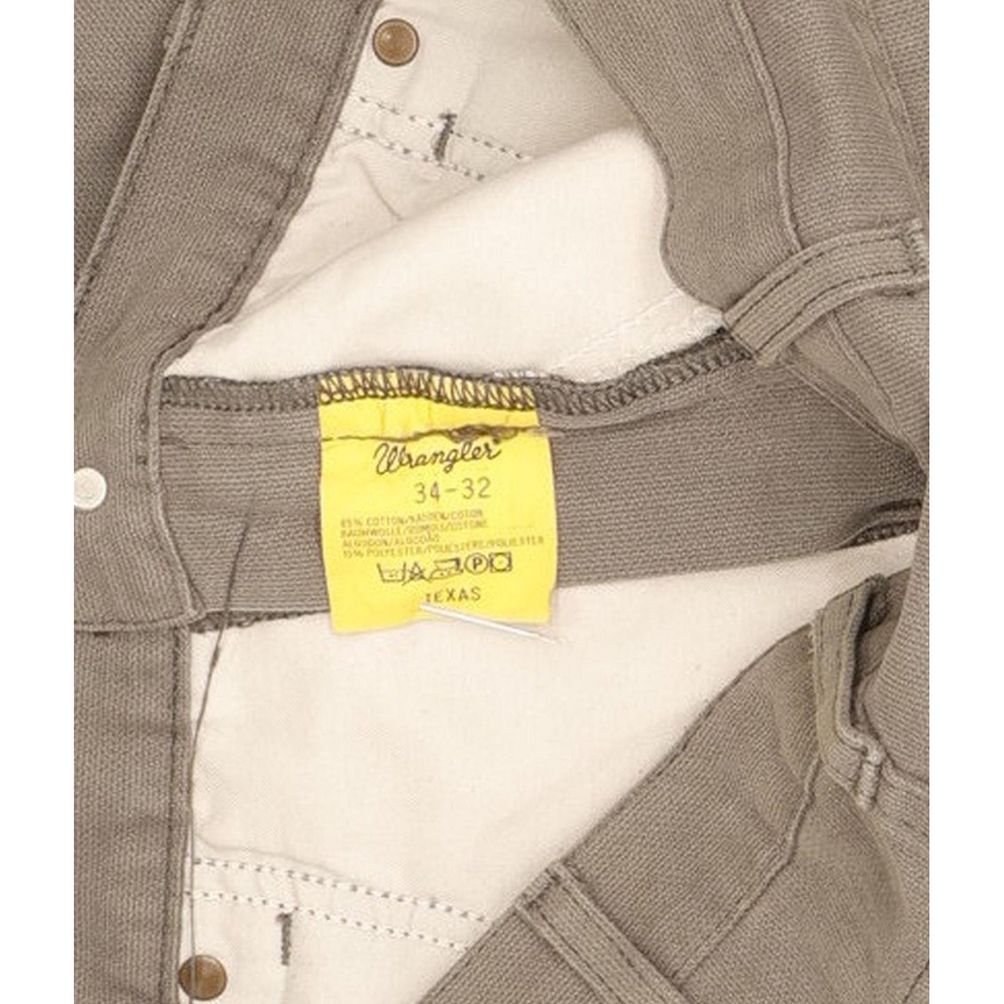 Wrangler Texas Men Grey Straight Regular Jeans W33 L32