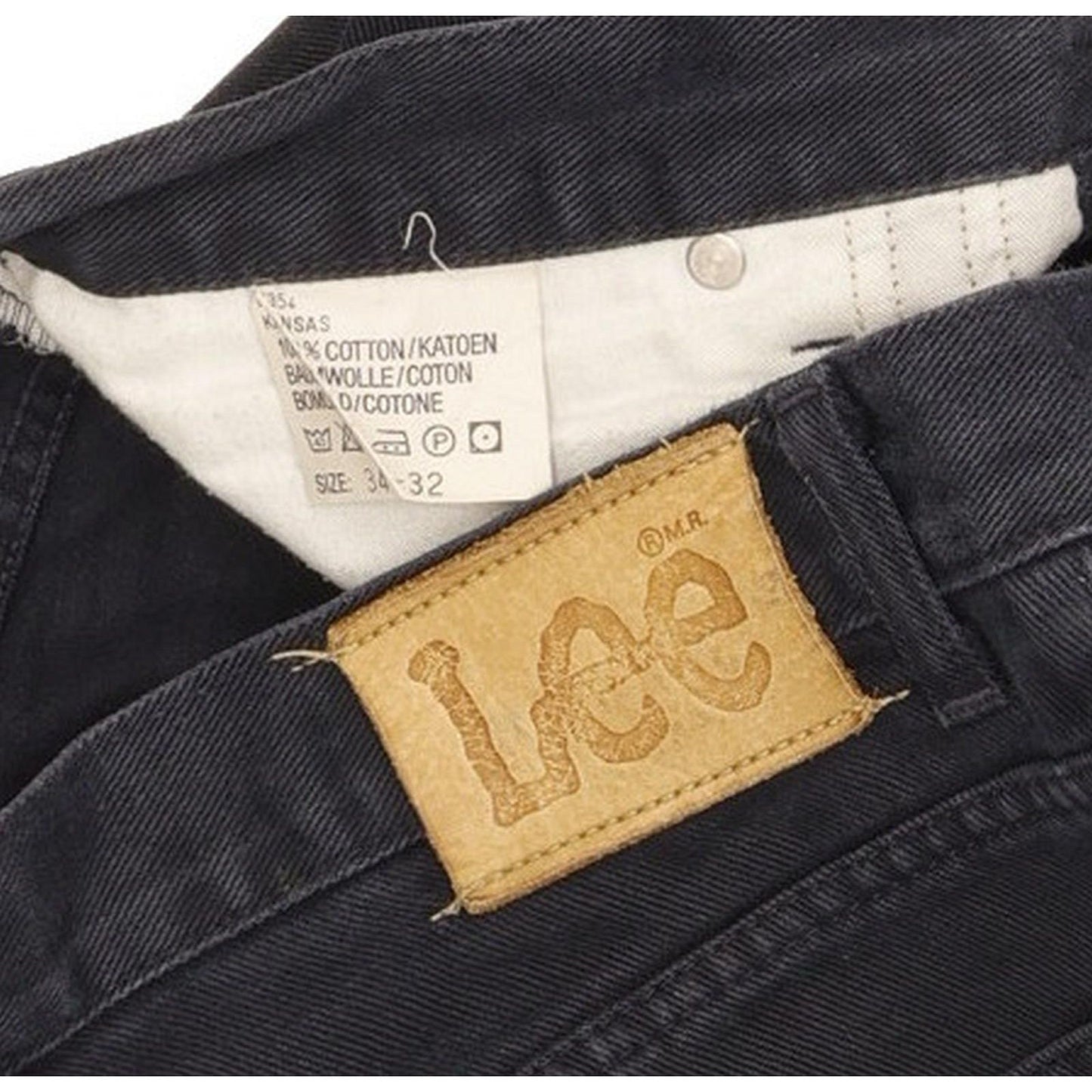 Lee Kansas Men Navy Straight Regular Jeans W34 L32