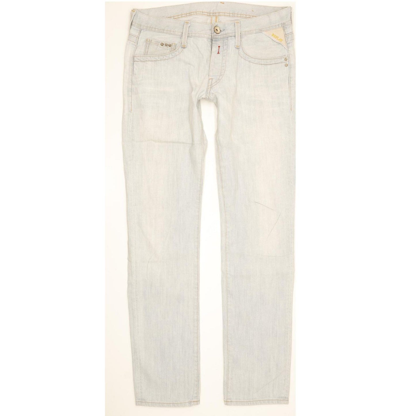 Replay Men Blue Straight Slim Stretch Jeans W32 L33