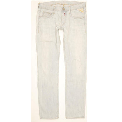 Replay Men Blue Straight Slim Stretch Jeans W32 L33