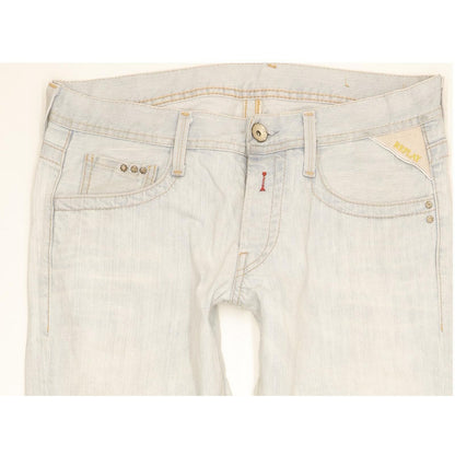 Replay Men Blue Straight Slim Stretch Jeans W32 L33