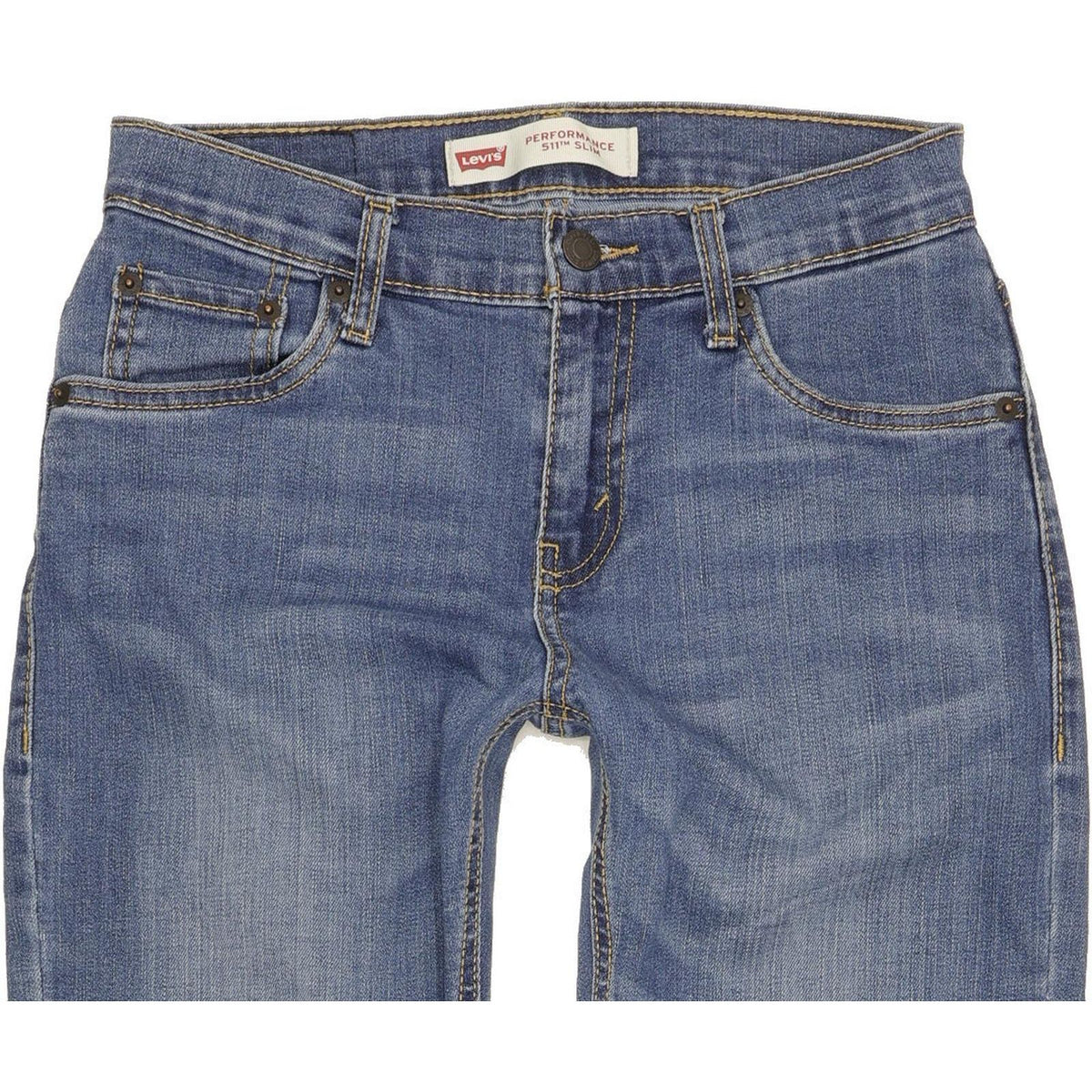 Levi's 511 Kids Blue Straight Slim Stretch Jeans W27 L29