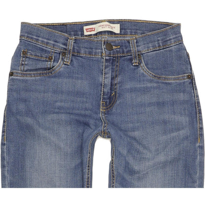 Levi's 511 Kids Blue Straight Slim Stretch Jeans W27 L29