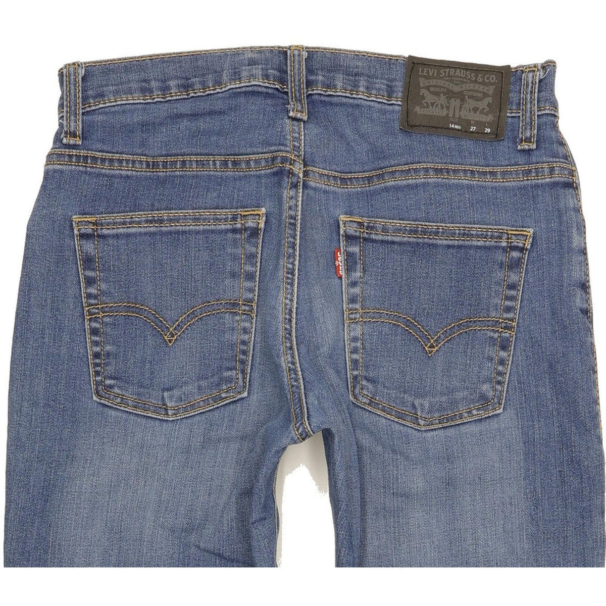 Levi's 511 Kids Blue Straight Slim Stretch Jeans W27 L29