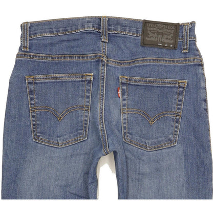 Levi's 511 Kids Blue Straight Slim Stretch Jeans W27 L29