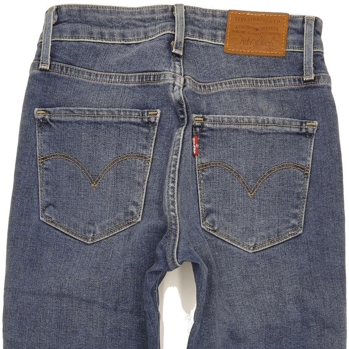 Levi's 721 Women Blue Skinny Slim Stretch Jeans W24 L29