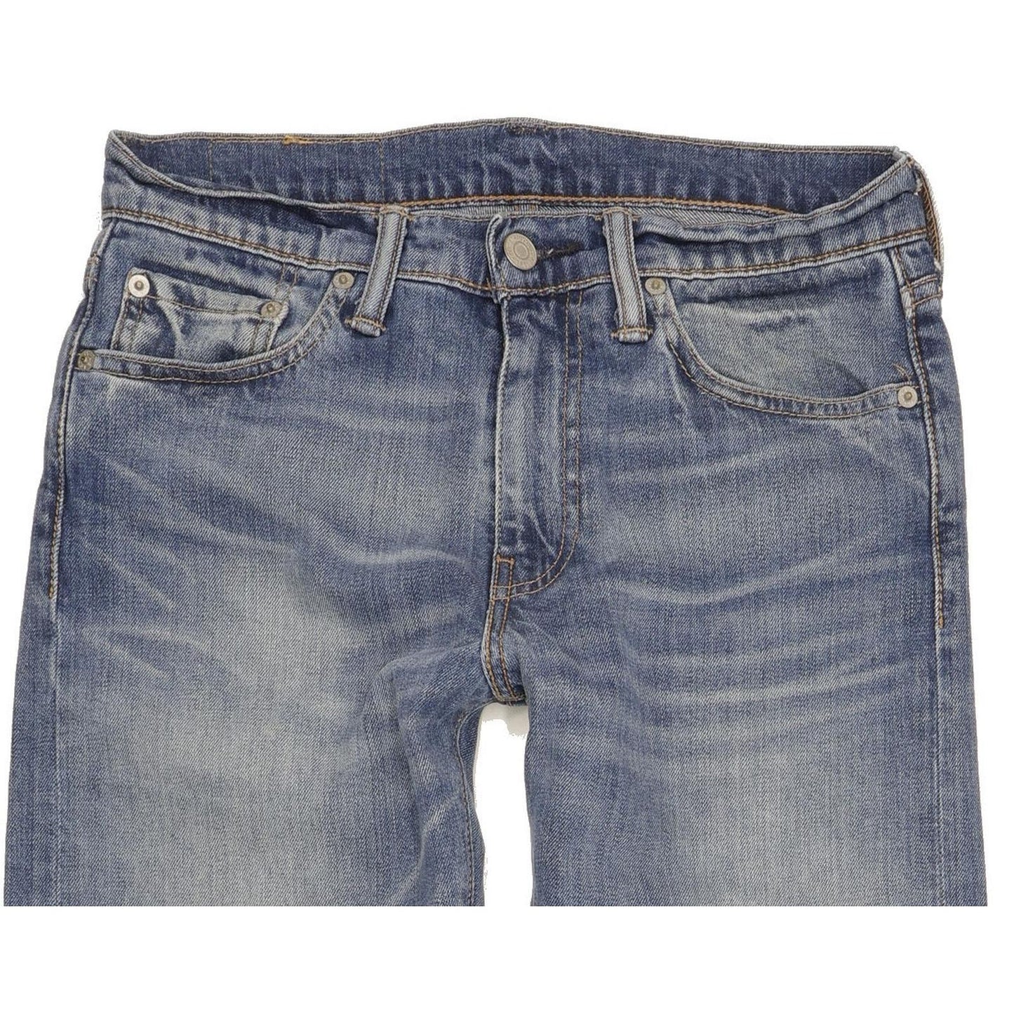 Levi's 513 Men Blue Straight Slim Stretch Jeans W28 L34