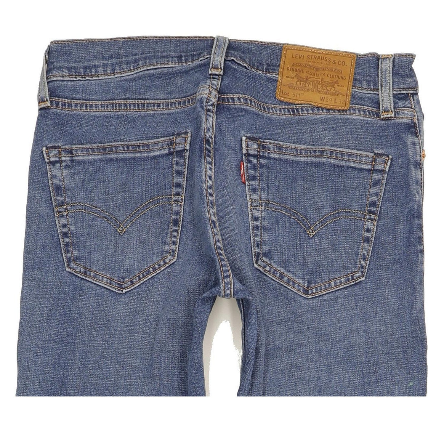 Levi's 511 Men Blue Straight Slim Stretch Jeans W29 L31