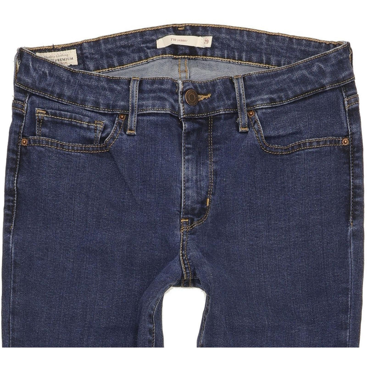 Levi's 711 Women Blue Skinny Slim Stretch Jeans W29 L28