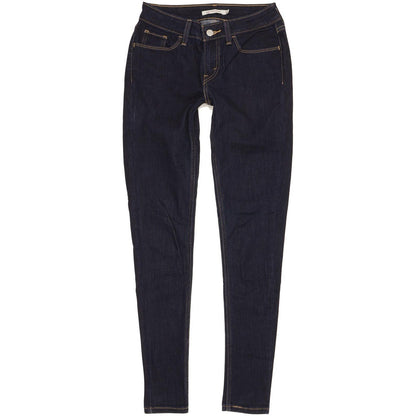Levi's 535 Super Women Blue Skinny Slim Stretch Jeans W26 L30