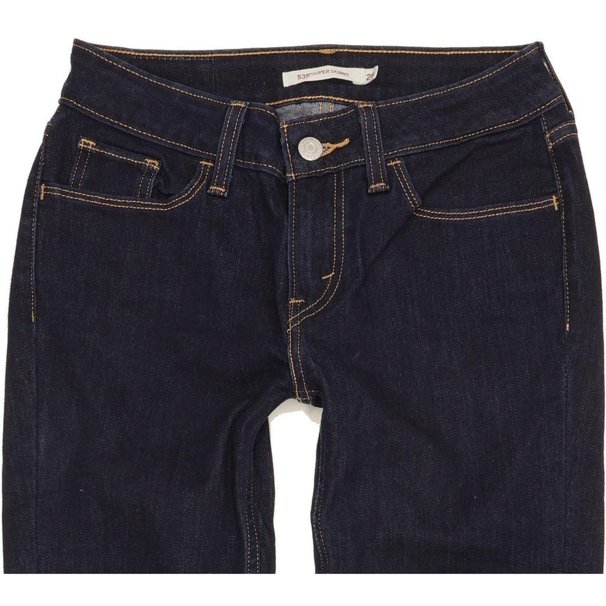 Levi's 535 Super Women Blue Skinny Slim Stretch Jeans W26 L30
