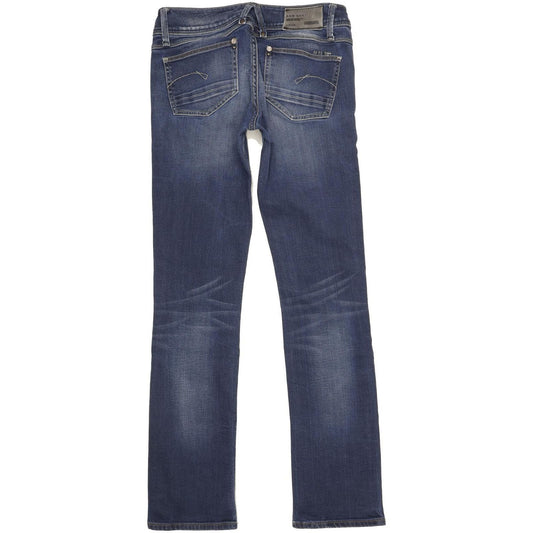 G-Star Lynn Women Blue Straight Slim Stretch Jeans W29 L32