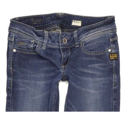 G-Star Lynn Women Blue Straight Slim Stretch Jeans W29 L32