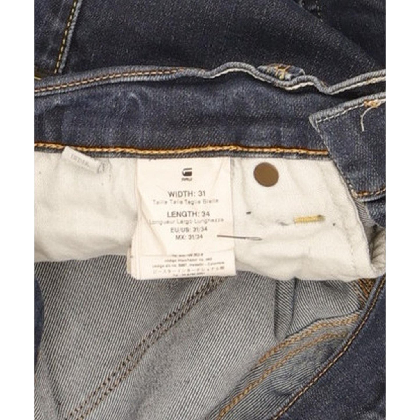 G-Star Defend Men Blue Skinny Slim Stretch Jeans W31 L31