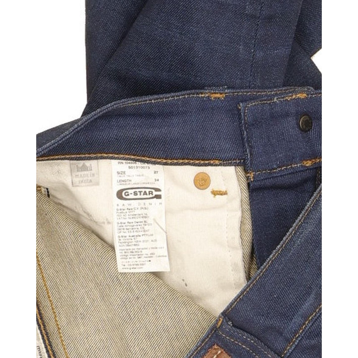 G-Star 3301 Women Blue Tapered Slim Stretch Jeans W27 L28