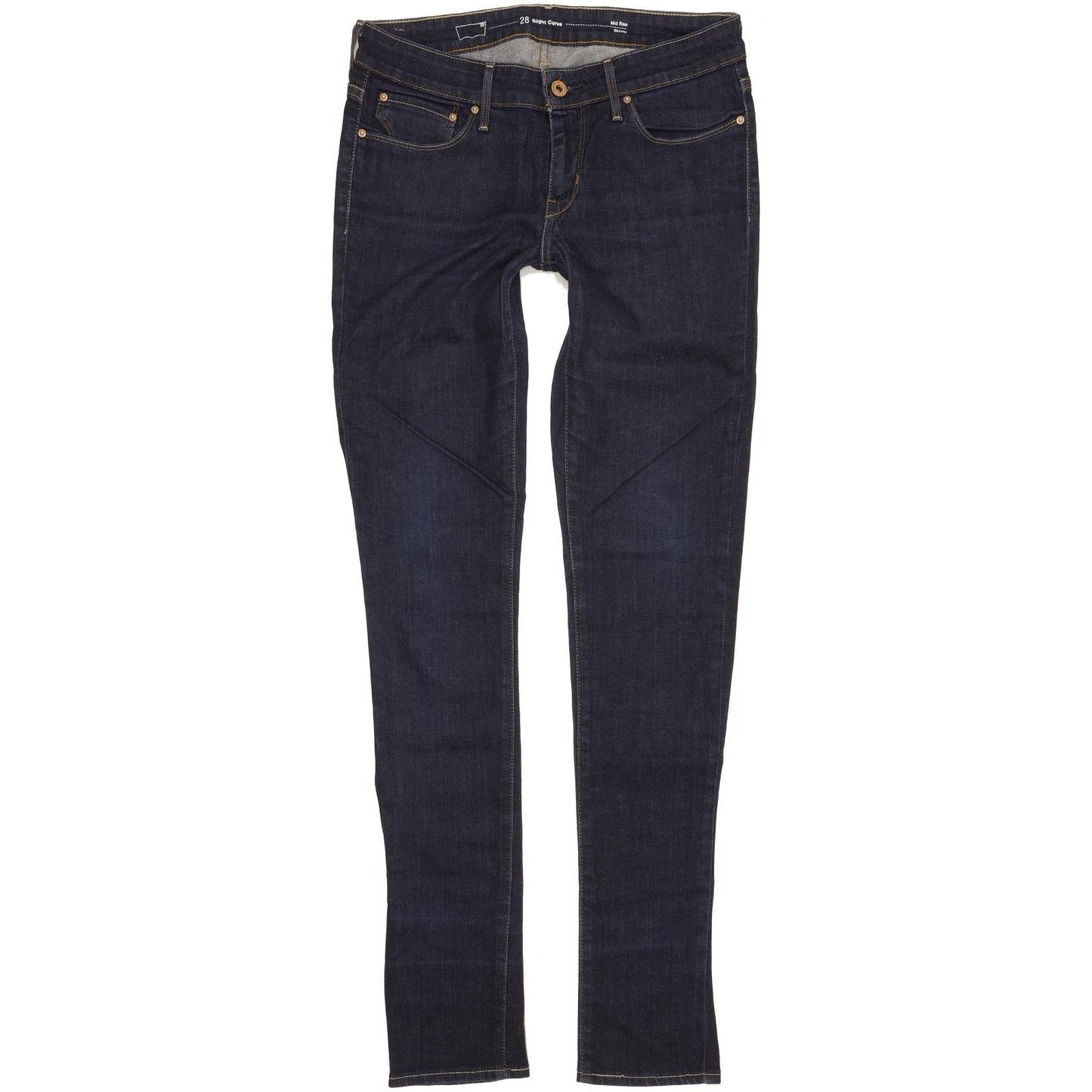Levi's Slight Curve Women Navy Skinny Slim Stretch Jeans W28 L33