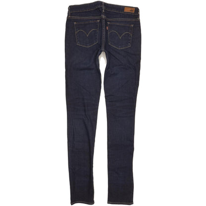 Levi's Slight Curve Women Navy Skinny Slim Stretch Jeans W28 L33