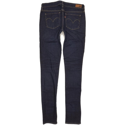 Levi's Slight Curve Women Navy Skinny Slim Stretch Jeans W28 L33