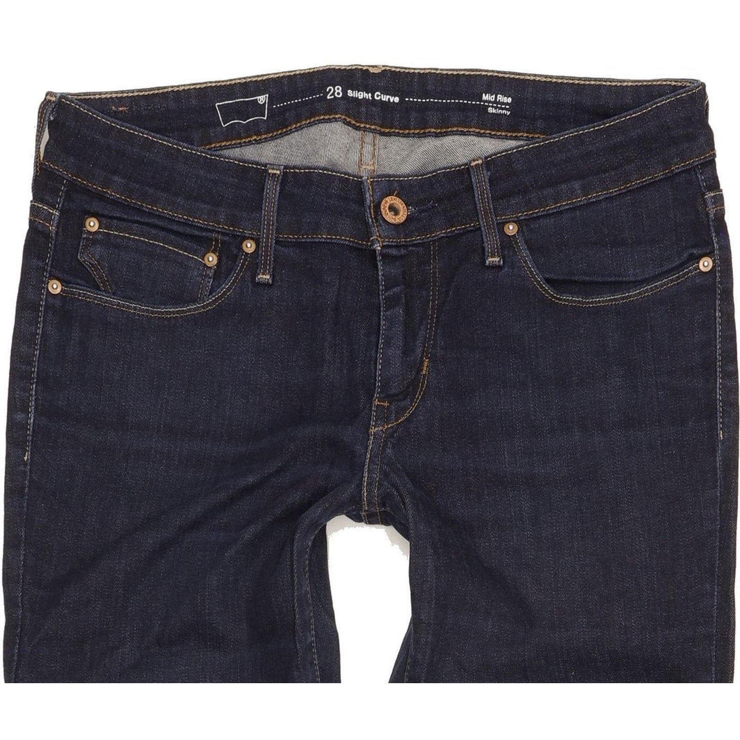 Levi's Slight Curve Women Navy Skinny Slim Stretch Jeans W28 L33