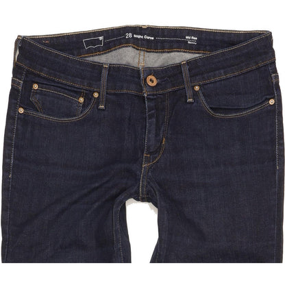 Levi's Slight Curve Women Navy Skinny Slim Stretch Jeans W28 L33